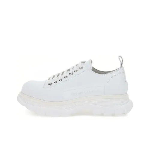 Alexander McQueen Tread Slick Low Lace Up White White