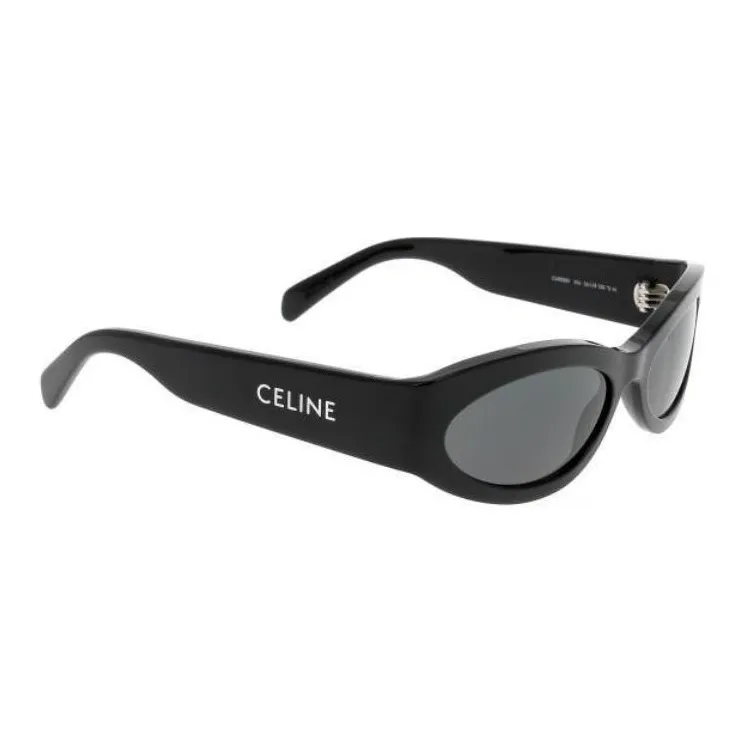 CELINE Acetate Cat Eye Sunglasses Women's Black-2