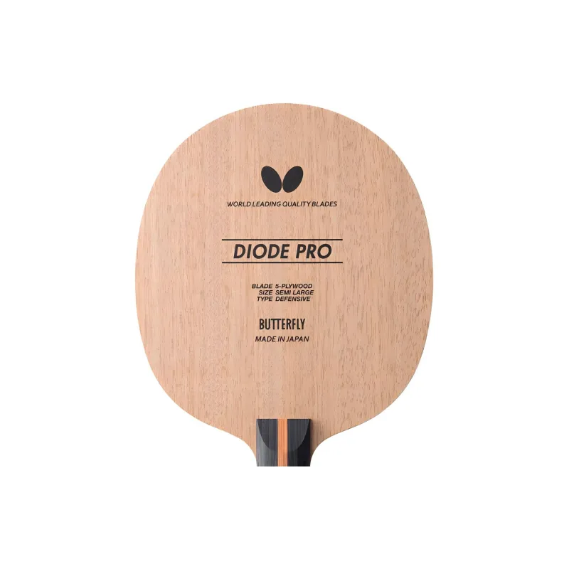 Butterfly All Wood Ping Pong Paddles Slicing Suitable Playing Style Unisex Shakehand Grip Black Brown-1