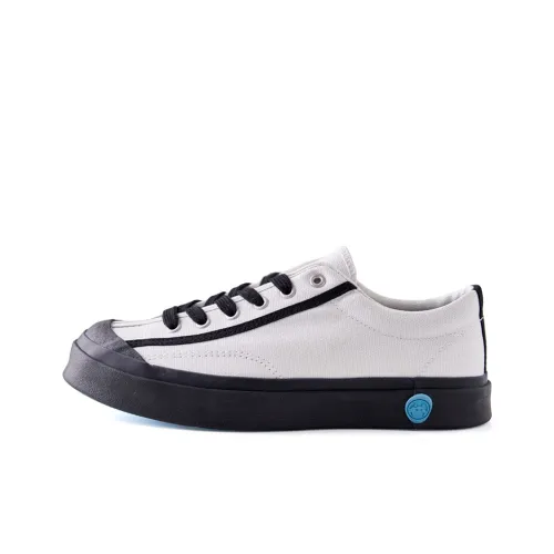 IT'S WEIRD Skateboard Shoes Unisex Low-Top White/Black