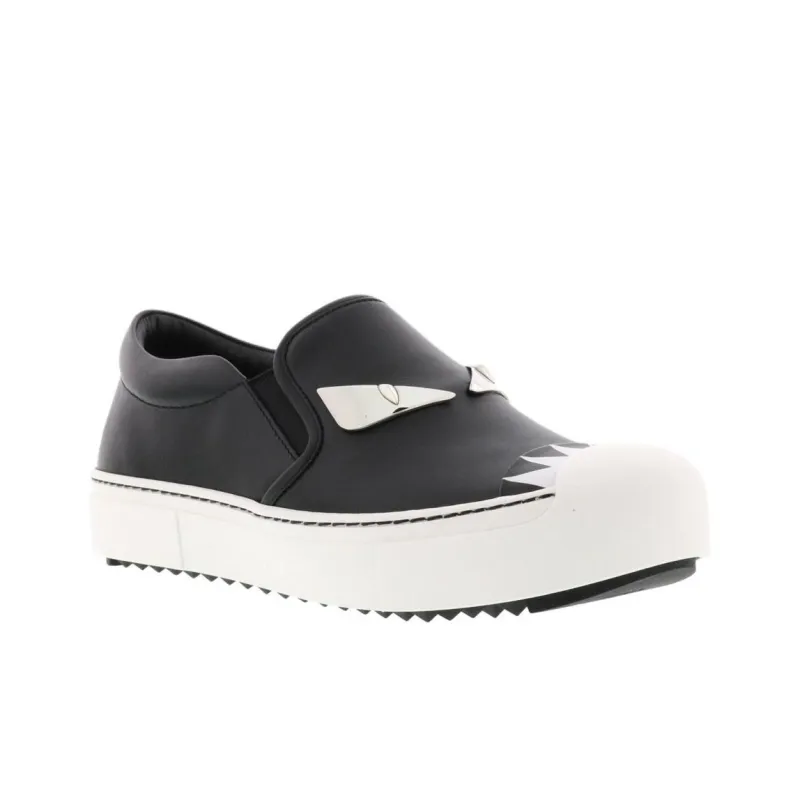 FENDI Bag Bugs Skateboard Shoes Women's Black-3