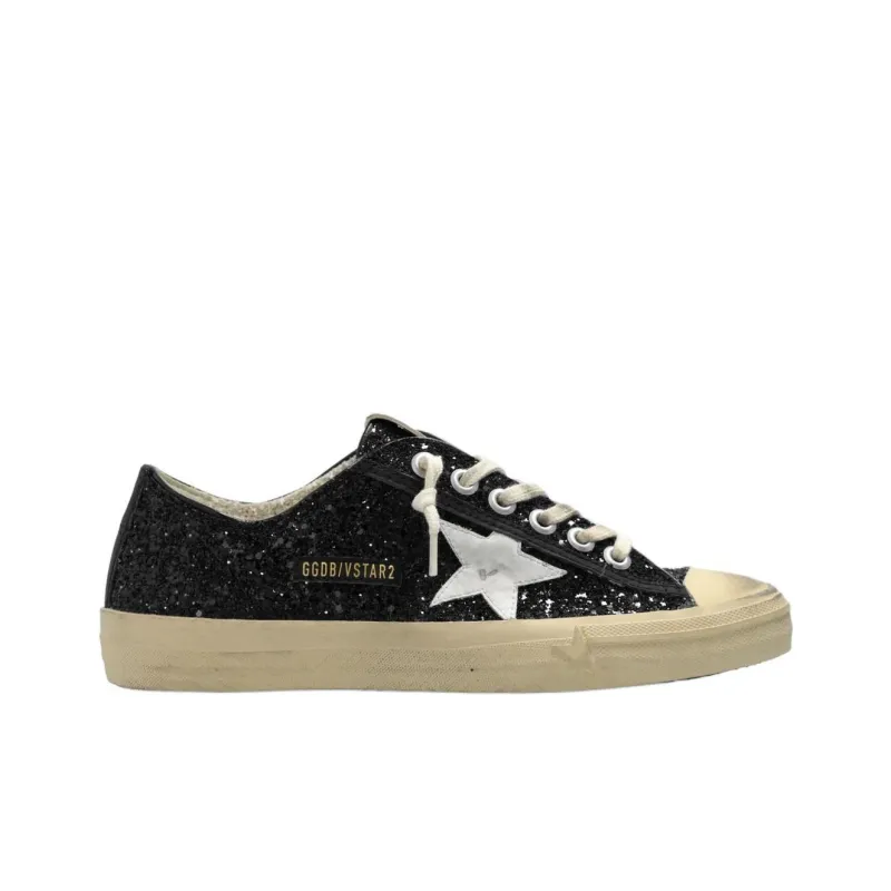 Golden Goose V Star 2 Low Top Skateboard Shoes Women's Black-1