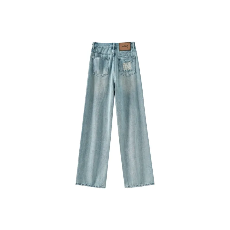 OUNIXUE FW24 Jeans Women's Blue-1