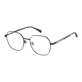 Polaroid Plate And Metal Square Eyeglass Frames Unisex
