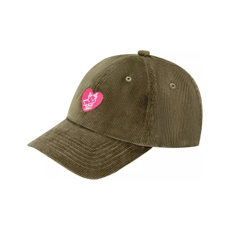 CHUU Cotton Baseball Caps Women's Green/Pink-0