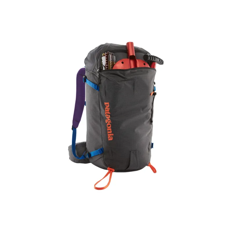 Patagonia Recycled Polyester Outdoor Mountaineering Bag Backpack Unisex Forged Gray-3