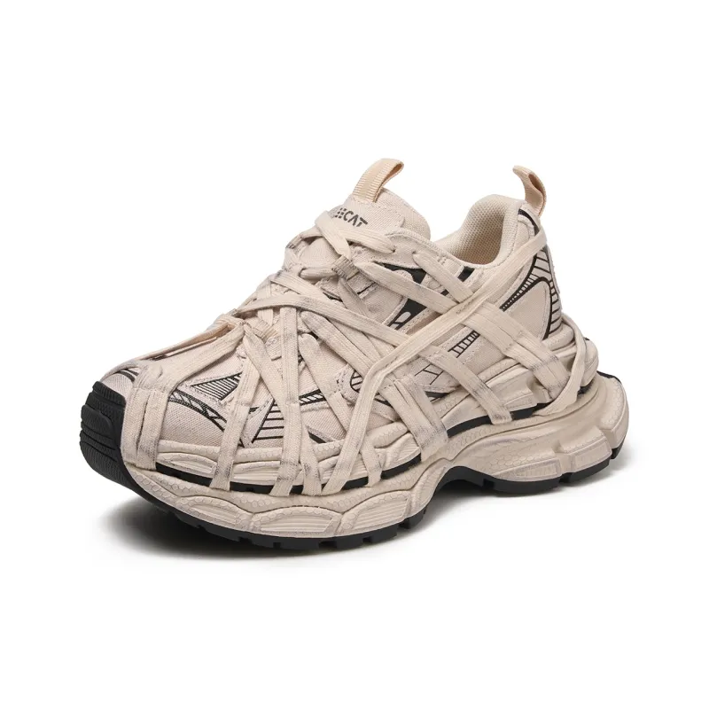 LEECAT STUDIO Anti-Slip And Wear-Resistant Lightweight Height Increasing Low-Top Chunky Sneakers Women's-16