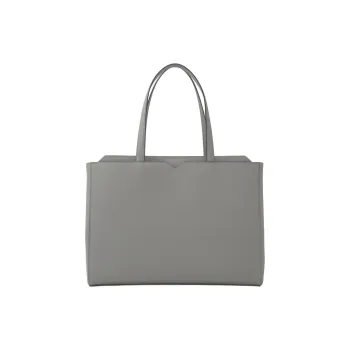 Valextra Soft Calfskin Tote Bag, Shopping Bag, Handbag Men's Concrete Gray