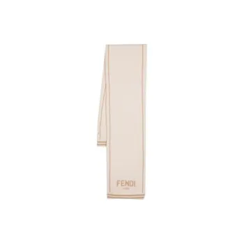 FENDI Cashmere Knit Scarves Kids' White