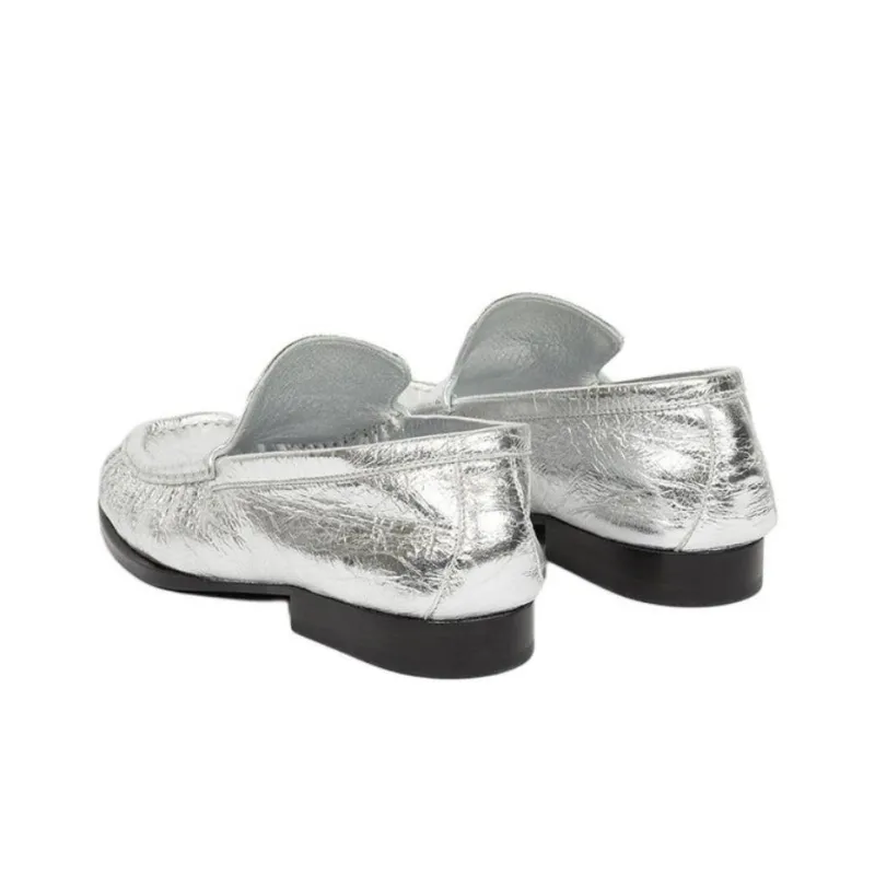 DRIES VAN NOTEN Loafers Women's Silver-3