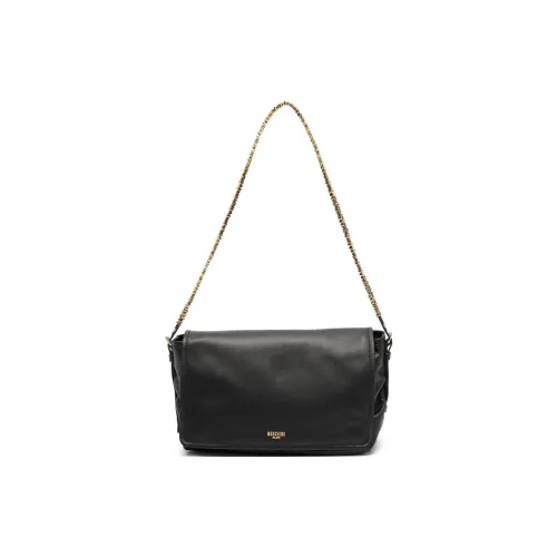 MOSCHINO Sheepskin Crossbody Bag Shoulder Bag Women's Black