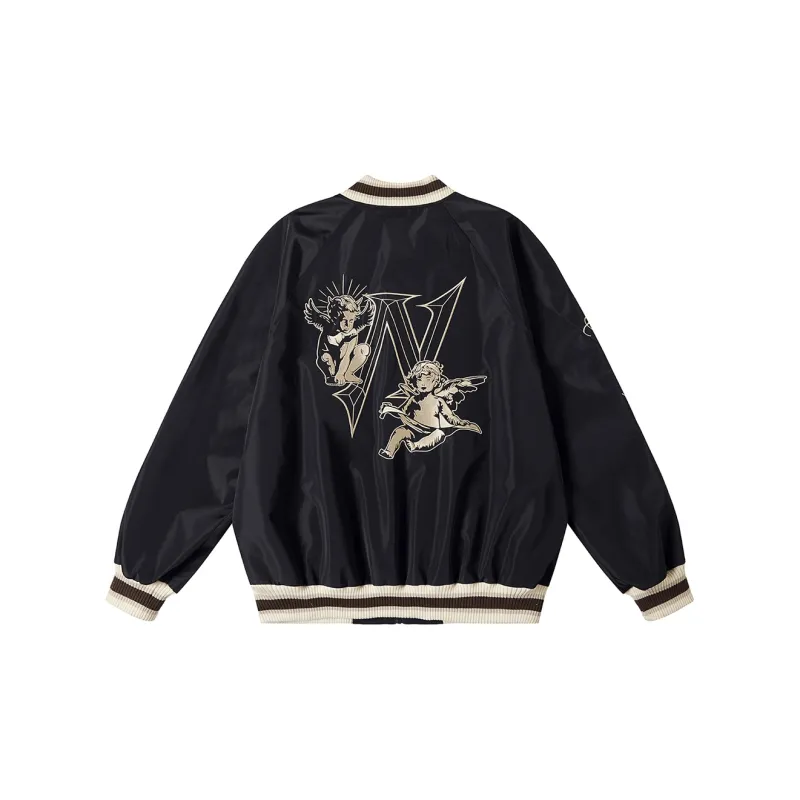 N MAX Jackets Unisex Black American Vintage Black-1