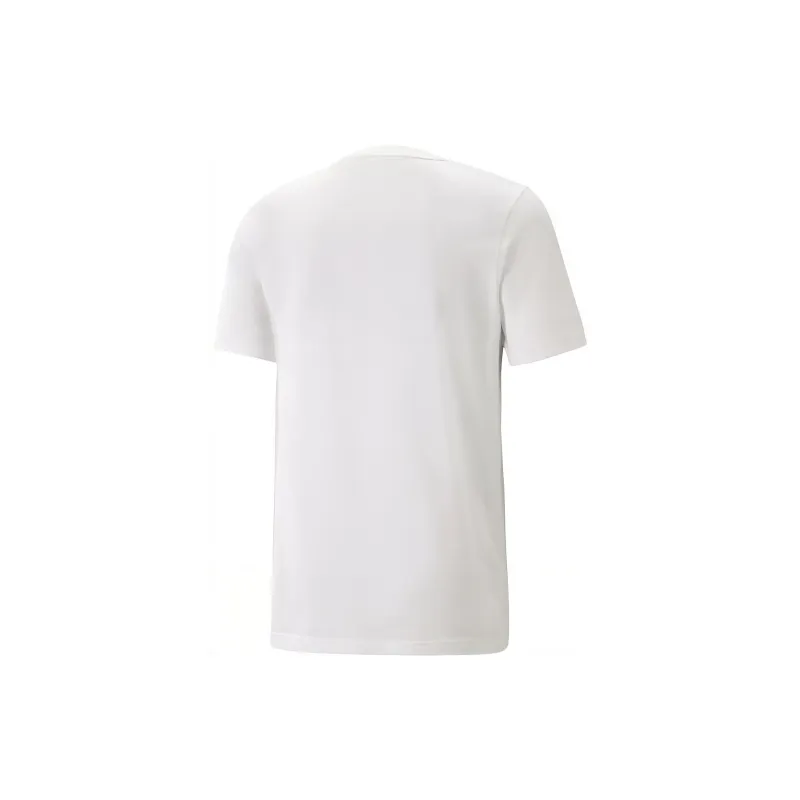 PUMA ESS+ 2 COL SMALL LOGO TEE T-Shirt Men's White-1
