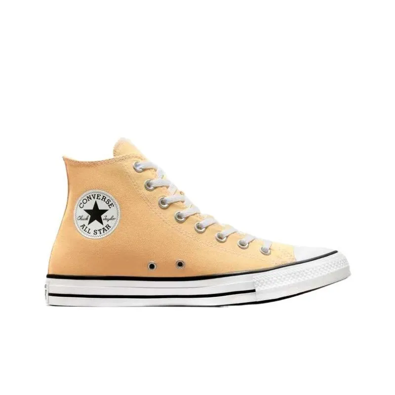Converse Chuck Taylor All Star Wear Resistant High Top Canvas Shoes Unisex Yellow-1