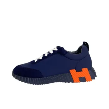 HERMES Low Top Casual Shoes Men's Blue