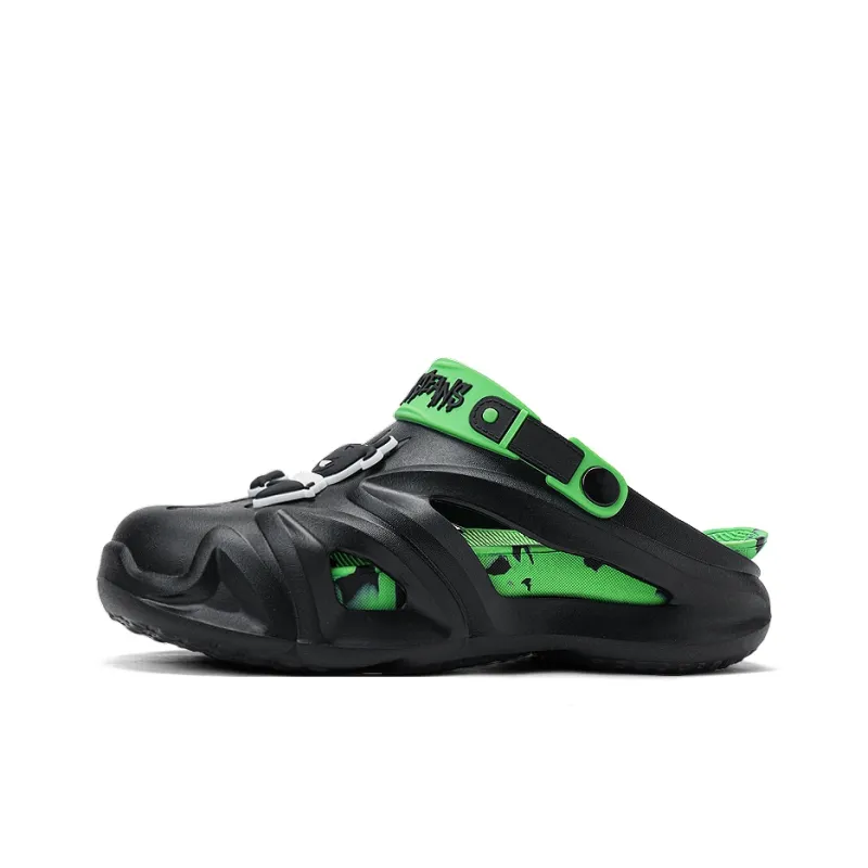 HLA JEANS Beach Sandals Men White, Black-6