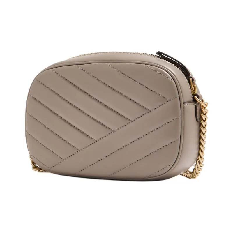 TORY BURCH Kira Leather Crossbody Bag, Shoulder Bag Women's Beige-1