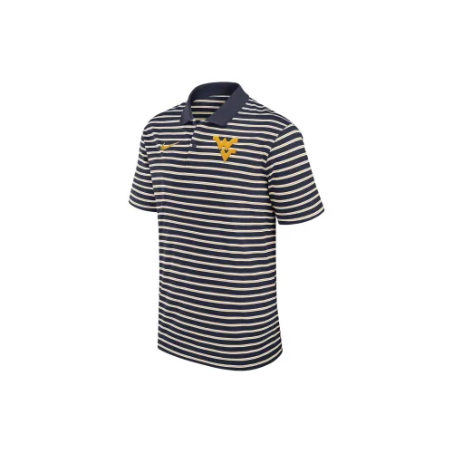 Nike West Virginia Polo Shirts Men Marine Blue