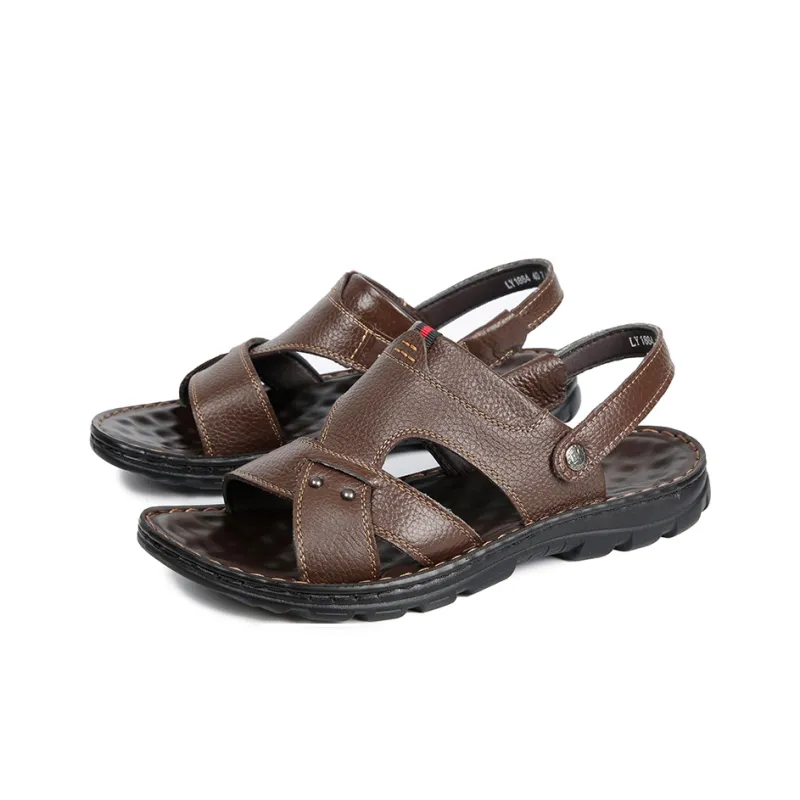 Wit Beach Sandals Men Brown-2