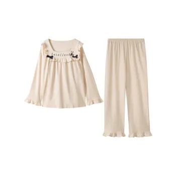 Dream Heart Pajama Set Women's Apricot