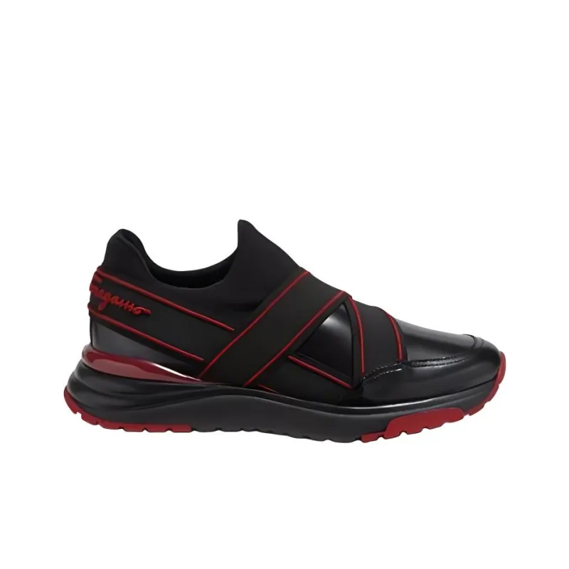 FERRAGAMO Studio Low Top Casual Shoes Men's Black-1