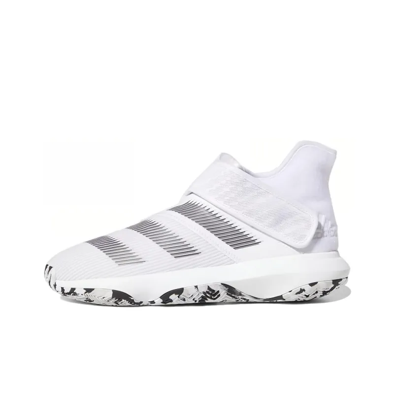 Adidas Harden B/E 3 Wear-Resistant Low-Top Vintage Basketball Shoes Men's White-0