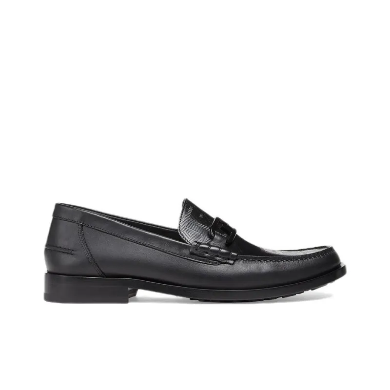 FENDI Logo Plaque Slip-On Loafers-1