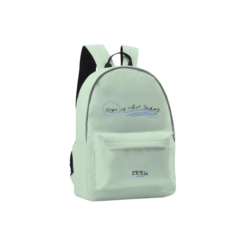 SRRW PU Students Backpack Regular Unisex Ecru-25