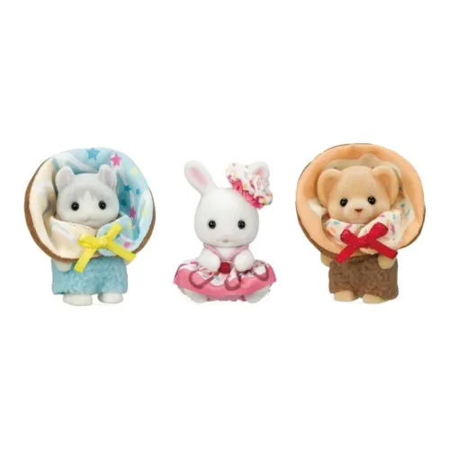 Sylvanian Families Baby Donut Trio Dolls Plush Doll Small Size Tall