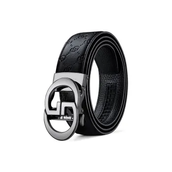AUGTARLION High End Business And Luxurious Automatic Buckle Pant Waistband Cow Leather Leather Belts Men's Width  3.5cm