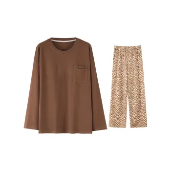 Lan Miao Pajama Set Women's Brown