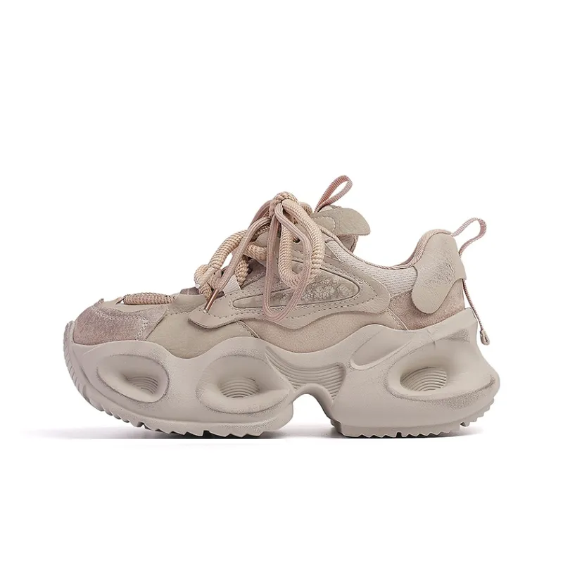 BURGELY Lightweight Low Top Chunky Sneakers Women's-0