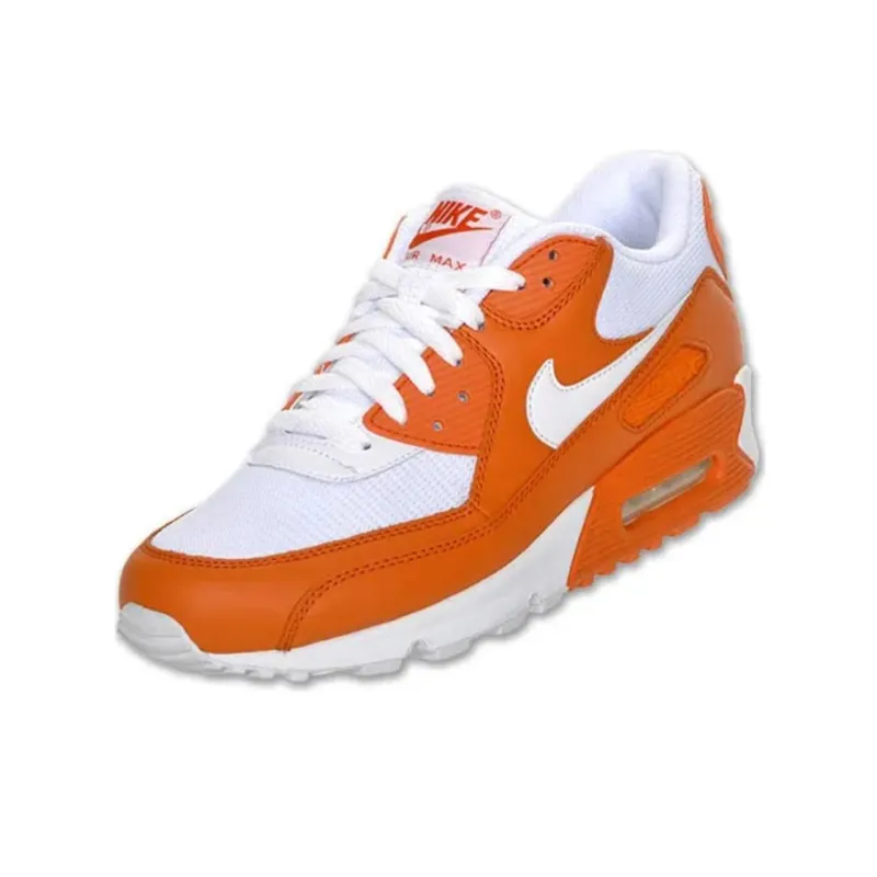 Nike Air Max 90 Anti Slip Wear Resistant Low Top Casual Running Shoes Unisex Orange-2