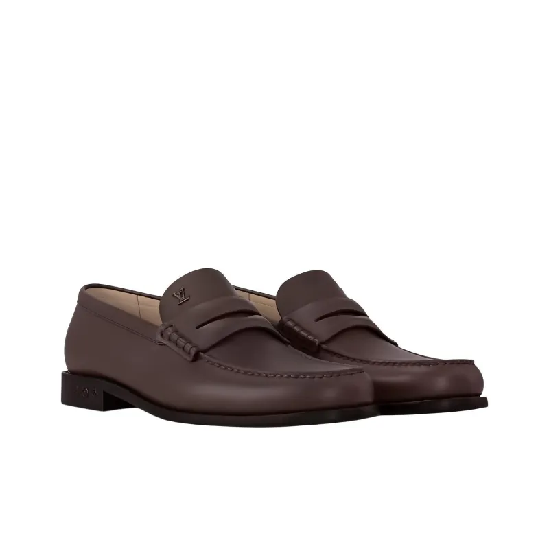 LOUIS VUITTON Loafers Men's Brown-2
