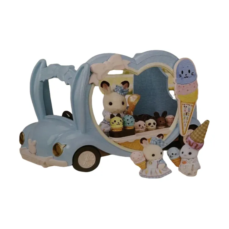 Sylvanian Families Little Seal Ice Cream Car, Family Ichiban Kuji Dolls Plush Doll Trumpets High-1