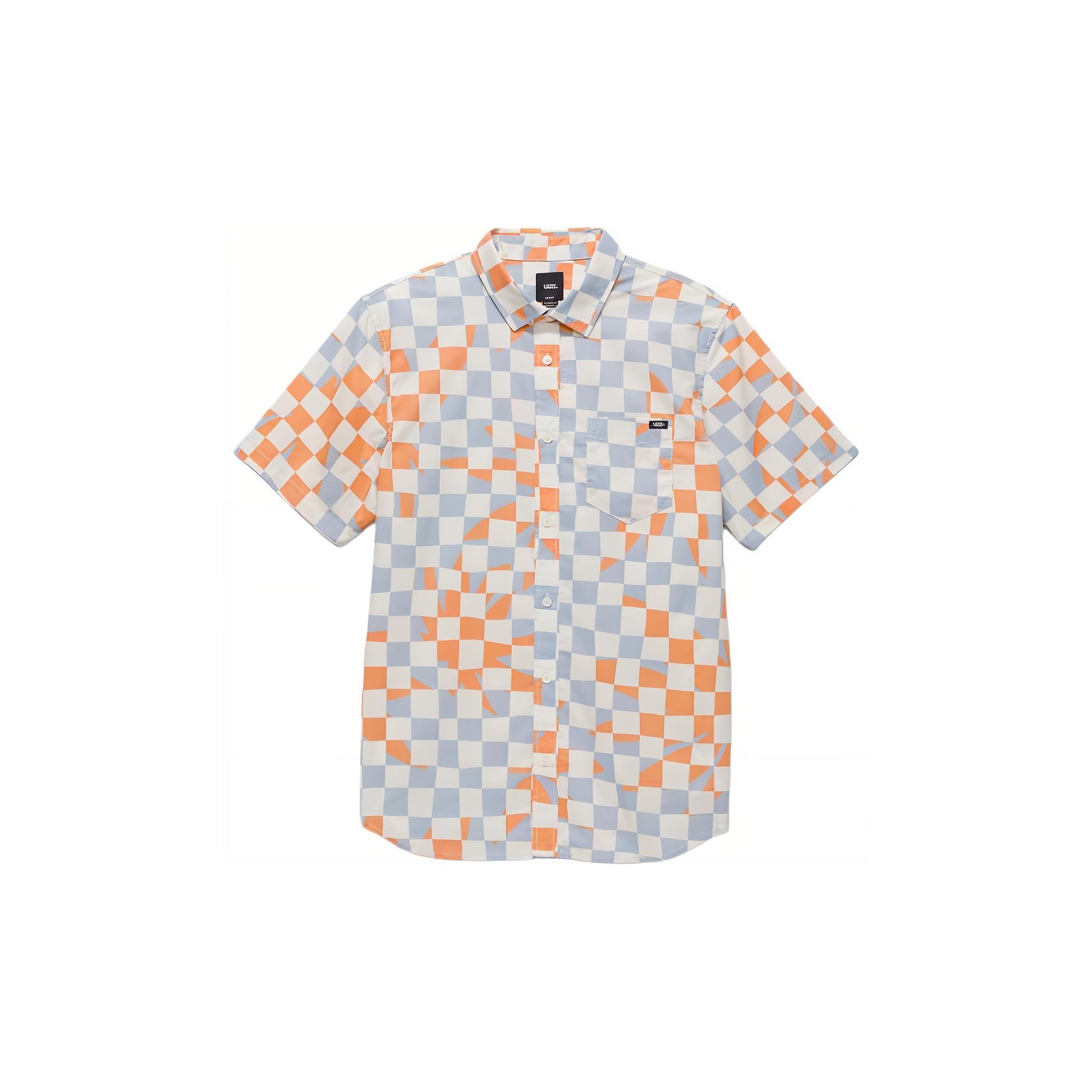 Blue checkered vans shops shirt