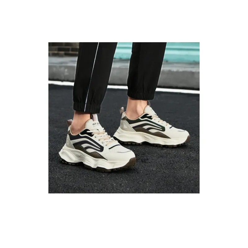 HLA Trendy Patchwork Breathable Casual Athletic Shoes Wear-Resistant Height Increasing Chunky Sneakers Men's-6