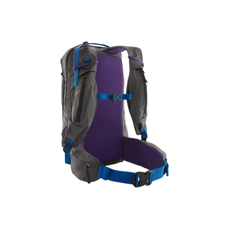 Patagonia Recycled Nylon Outdoor Mountaineering Backpack Unisex Forge Gray-4