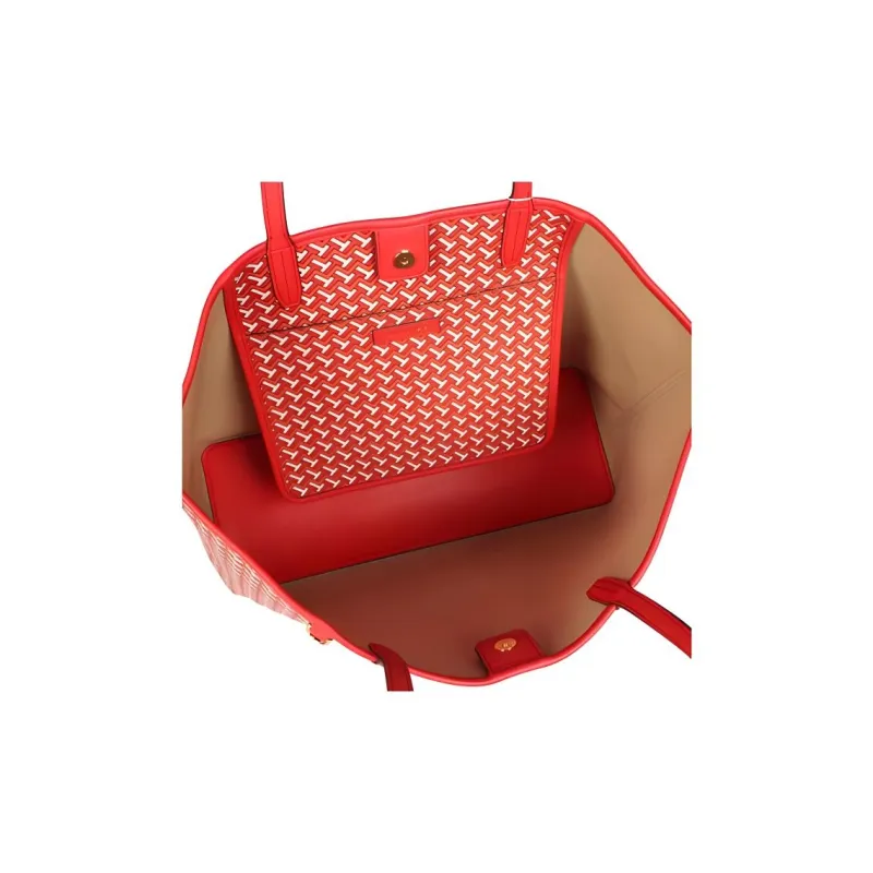 TORY BURCH Leather Handbags Shoulder Bags Women's Red-4