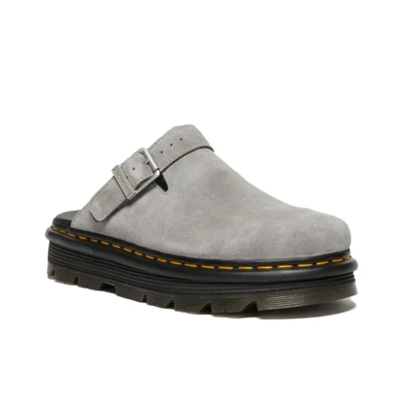 Dr. Martens Zebzag Suede Slingback Platform Mule Grey-2