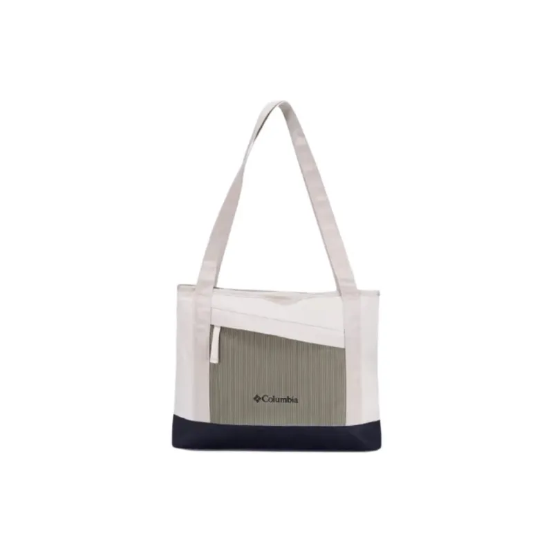 Columbia Fabric Tote Bag Shopping Bag Handbag Shoulder Bag Regular Unisex White-0