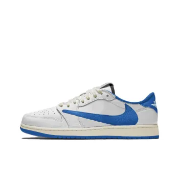 JORDAN 1 Retro Low Og Sp Fragment X Travis Scott Sail Military Blue
