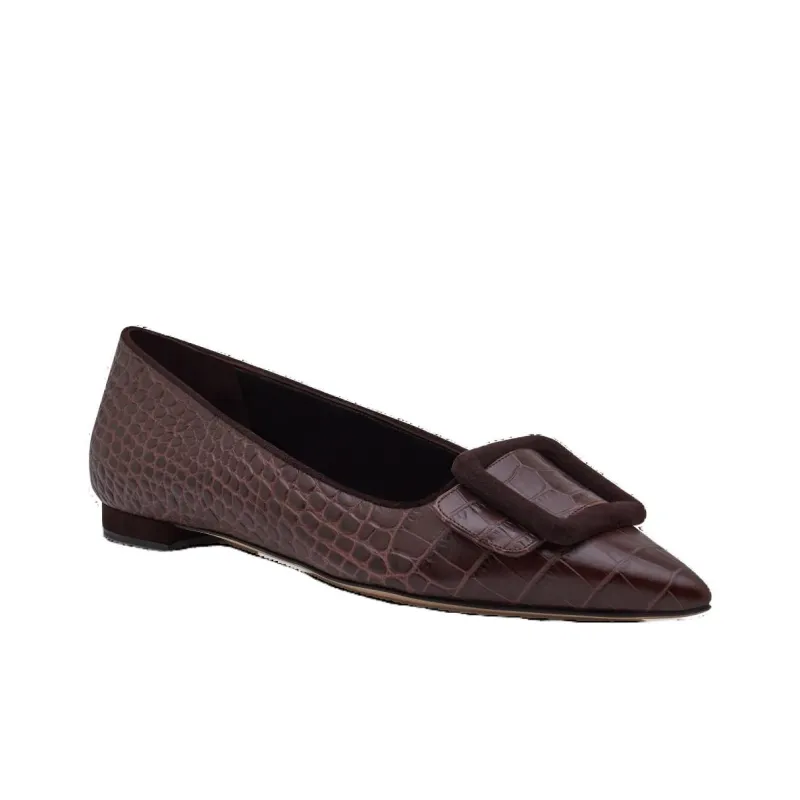 MANOLO BLAHNIK Maysalepump Casual Single Shoes Women's Brown-2
