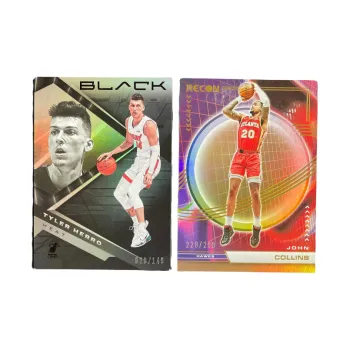PANINI Black Box Miami Heat Herro 2023 Hawks Collins 299 Serial 2 Pieces Player Card Product Access Sports Cards 2 Pcs