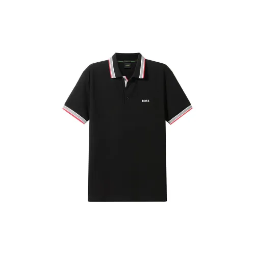 HUGO BOSS Polo Shirts Men Black