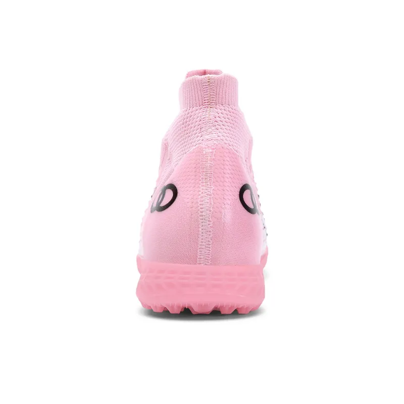 ATAY AG Rubber Short Studs TF Rubber Broken Studs Cushioned Slip-Resistant Abrasion-Resistant Soccer Shoes Unisex Pink-3