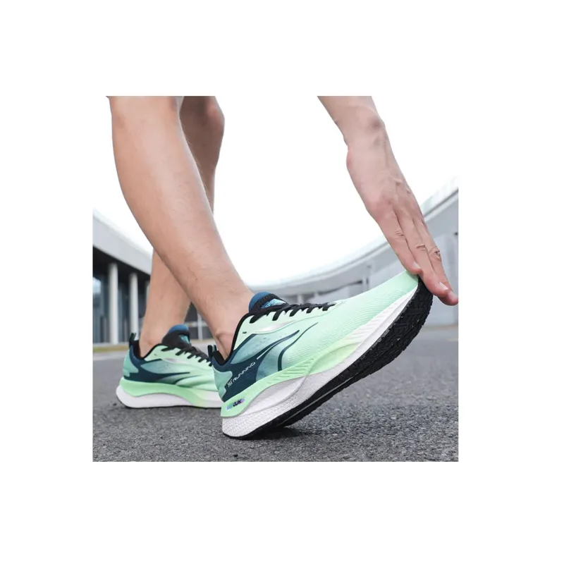 361° Speed Boost CQT Cushioned Wear Resistant Breathable Low Top Casual Running Shoes Men's Green-1