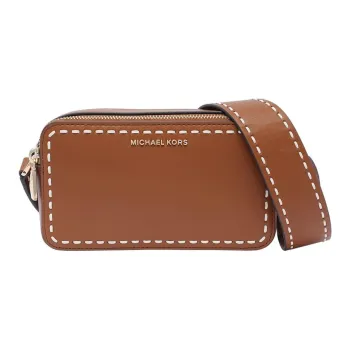 MICHAEL KORS Calfskin Crossbody Bag Shoulder Bag Women's Leather Brown