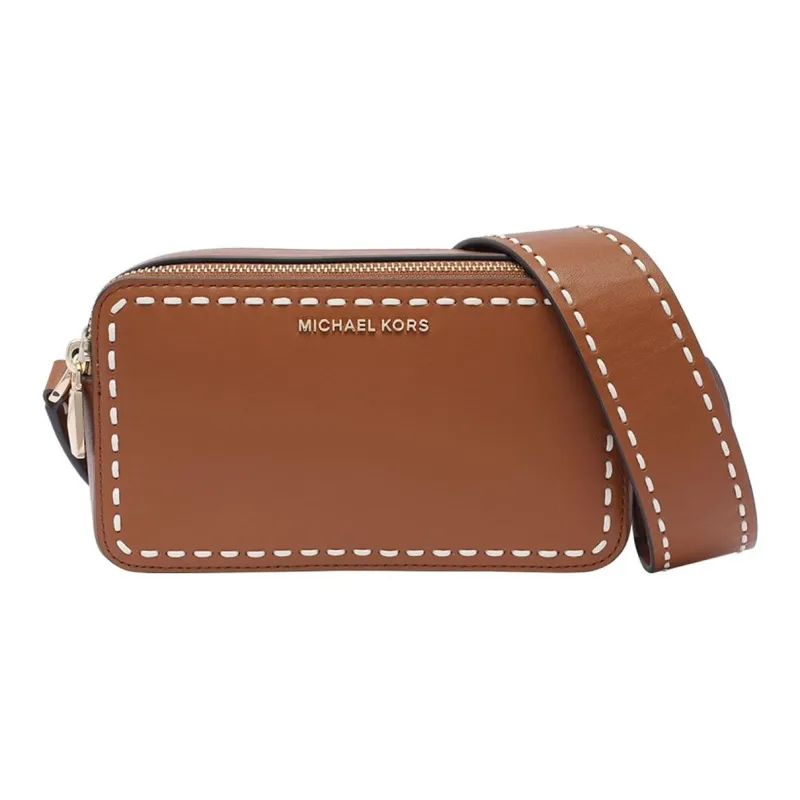 MICHAEL KORS Calfskin Crossbody Bag Shoulder Bag Women's Leather Brown-0