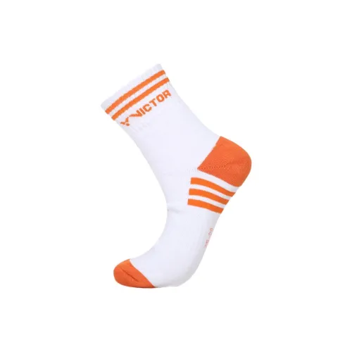 VICTOR Mid-Calf Socks Men's 1 Pack Whip Gun Orange